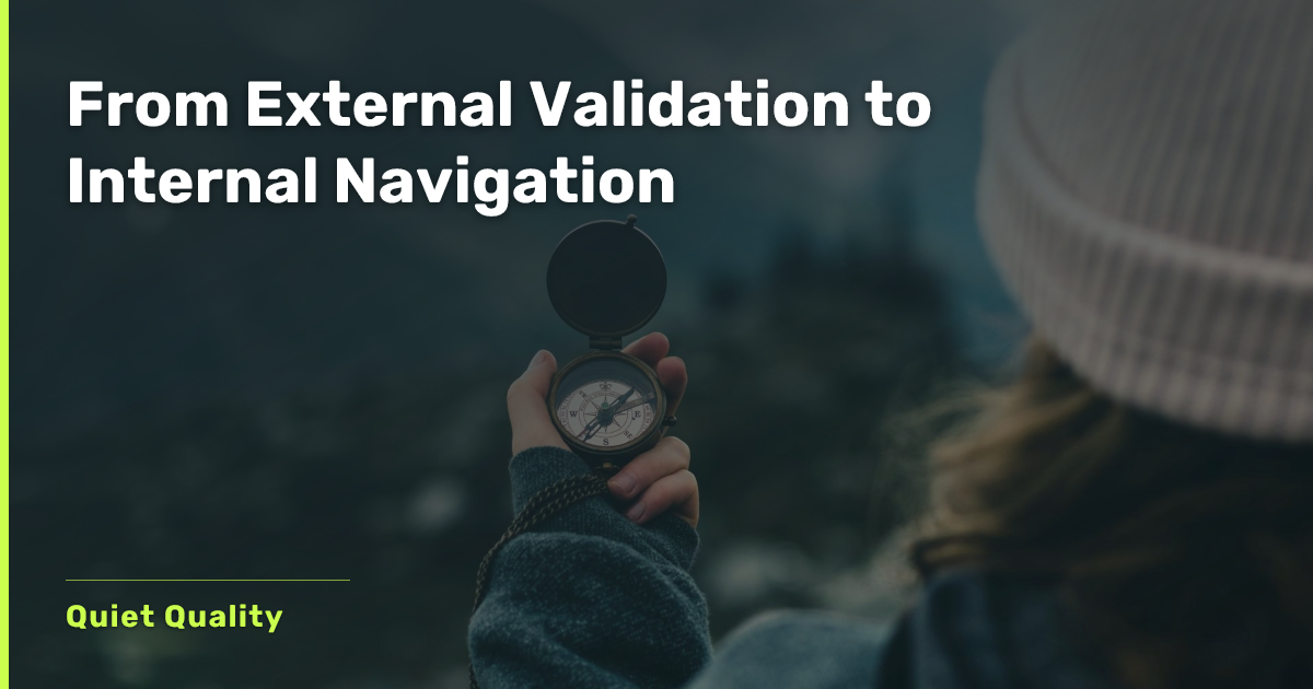 External Validaiton From External Validation to Internal Navigation